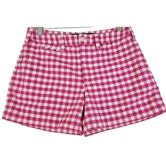 POLO Ralph Lauren ~Woman Size 6~ Pink/White Plaided Print Shorts Cotton Blend. - Picture 8 of 15
